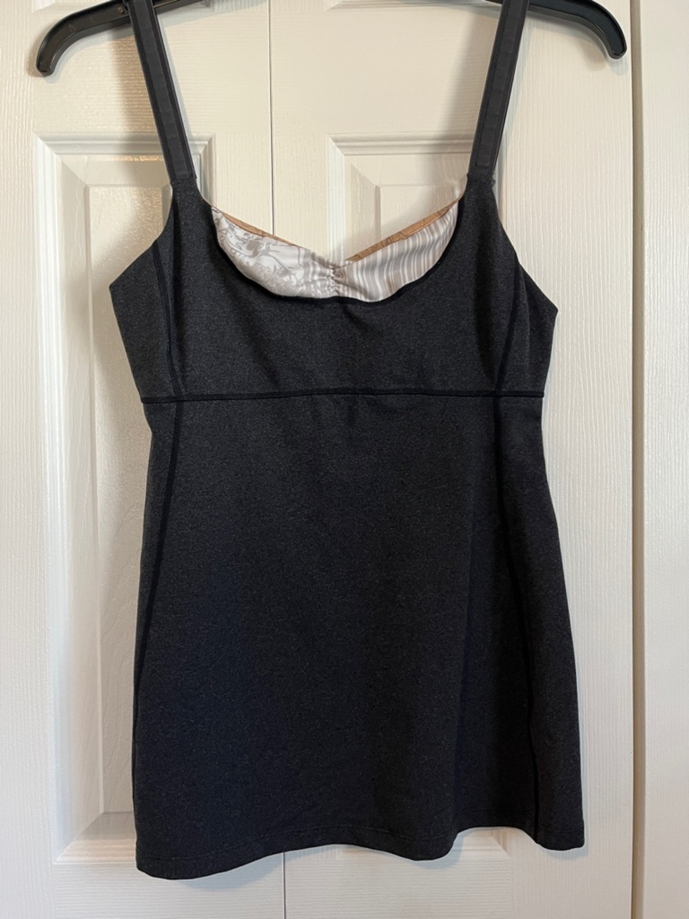 lululemon athletica Black Cami with Subtle Contrast Lining